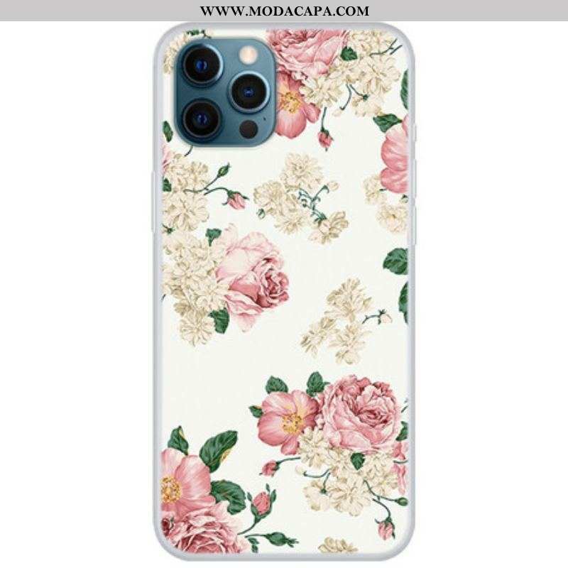 Capa Para iPhone 13 Pro Flores Da Liberdade