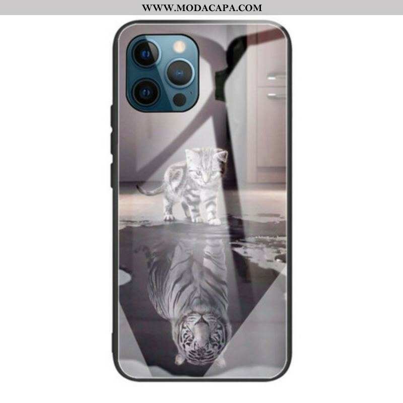 Capa Para iPhone 13 Pro Kitten Dream Vidro Temperado