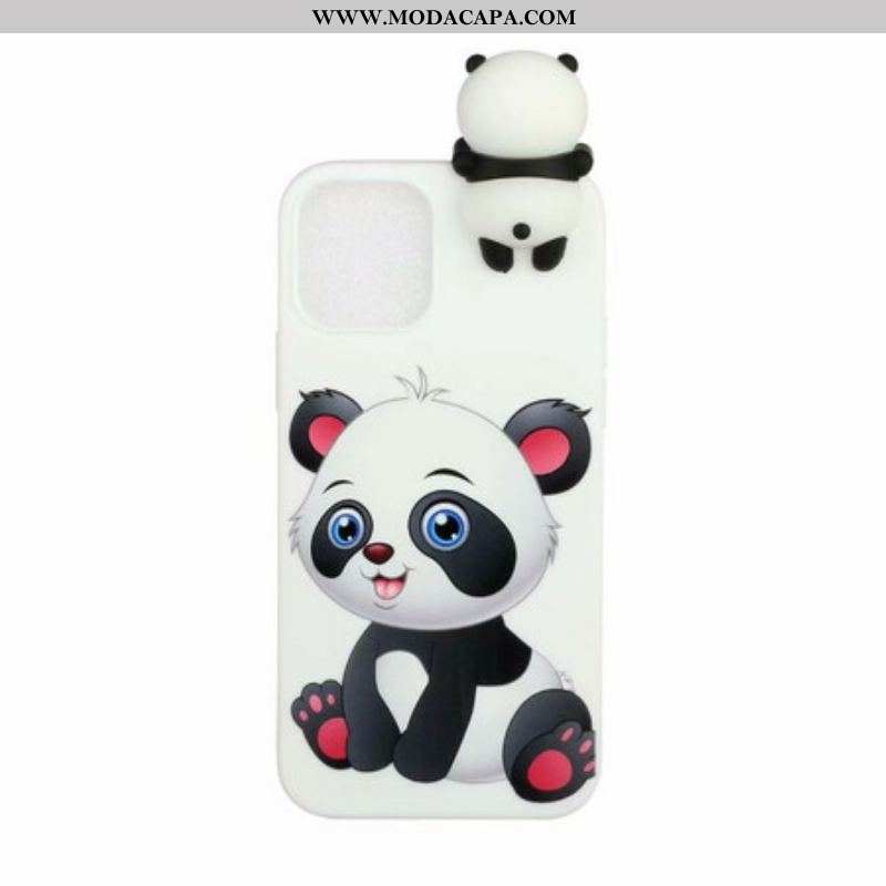 Capa Para iPhone 13 Pro Lindo Panda 3d
