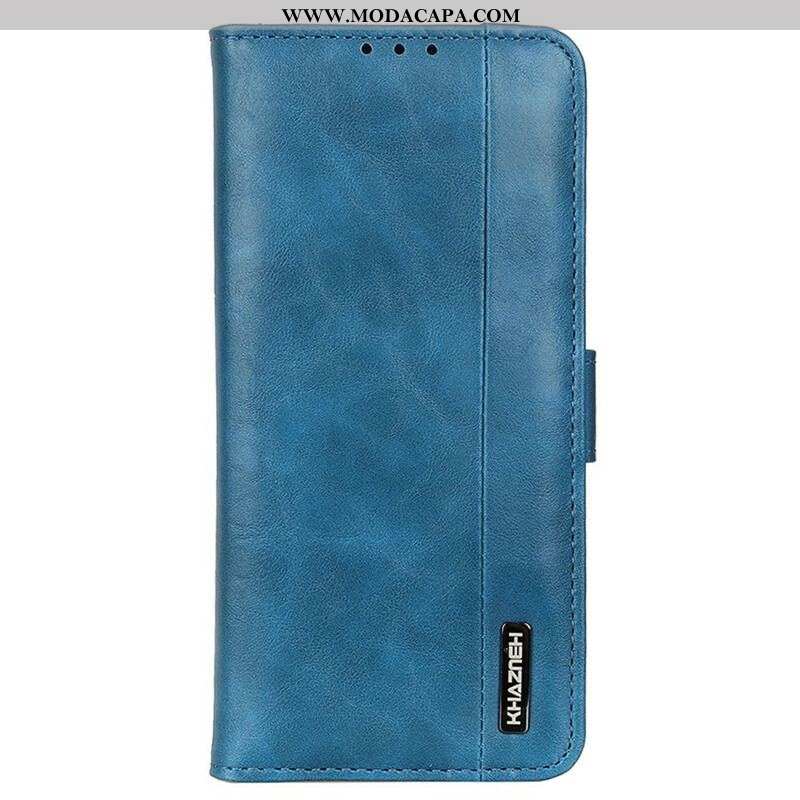 Capa Flip Para iPhone 13 Pro Khazneh Elegância Estilo Couro