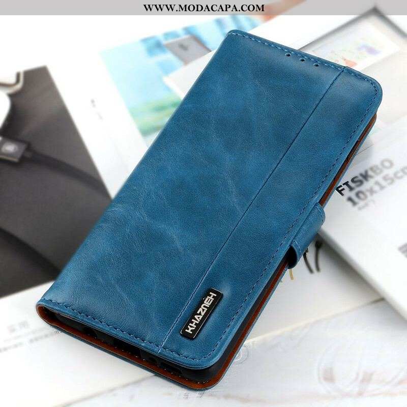 Capa Flip Para iPhone 13 Pro Khazneh Elegância Estilo Couro