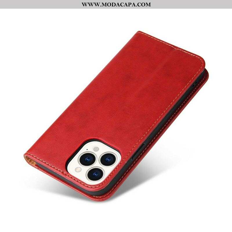 Capa De Celular Para iPhone 13 Pro Flip Imitação De Couro Sobriedade