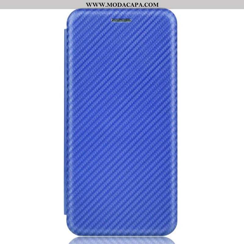 Capa De Celular Para iPhone 13 Pro Flip Fibra De Carbono