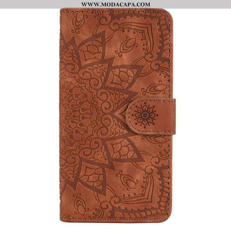 Capa Flip Para iPhone 13 Pro Barroco-mandala