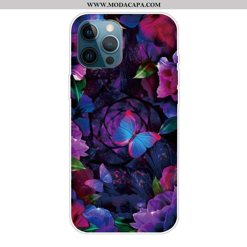 Capa De Celular Para iPhone 13 Pro Borboletas Variação