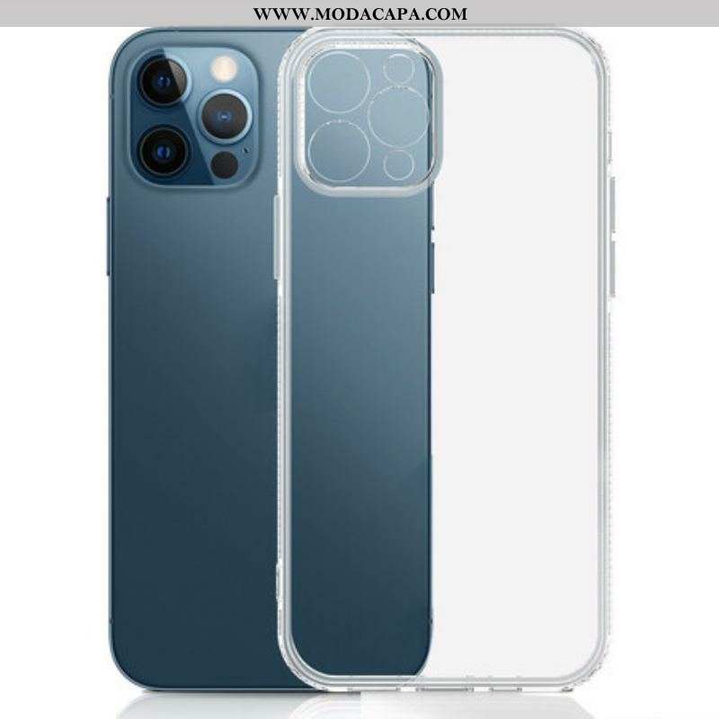 Capa Para iPhone 13 Pro Bordas De Diamante Transparente