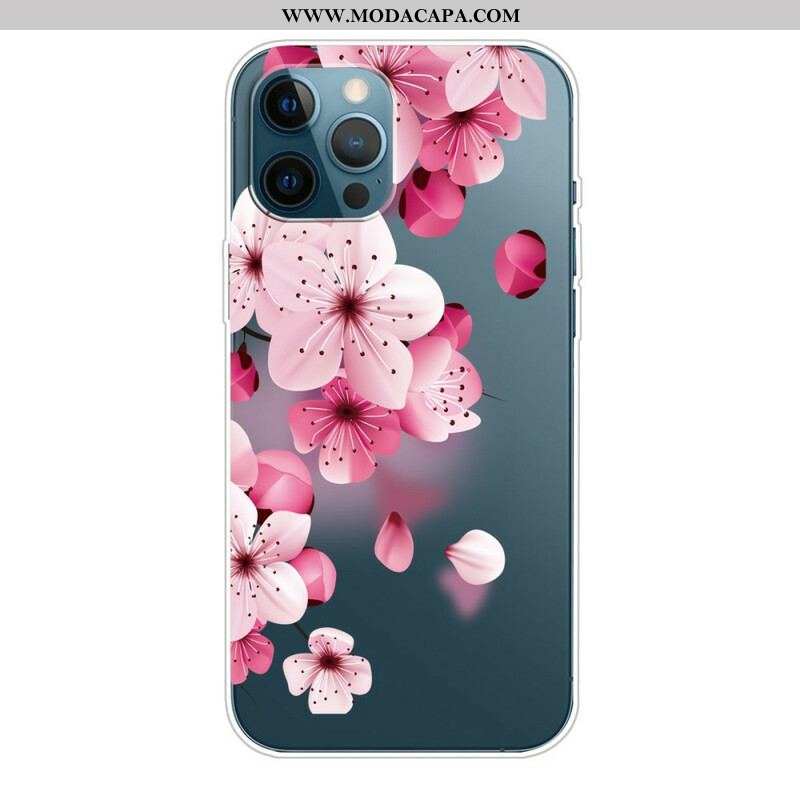 Capa Para iPhone 13 Pro Floral Premium