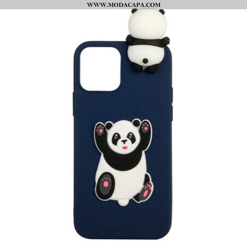 Capa De Celular Para iPhone 13 Pro Panda Gordo 3d