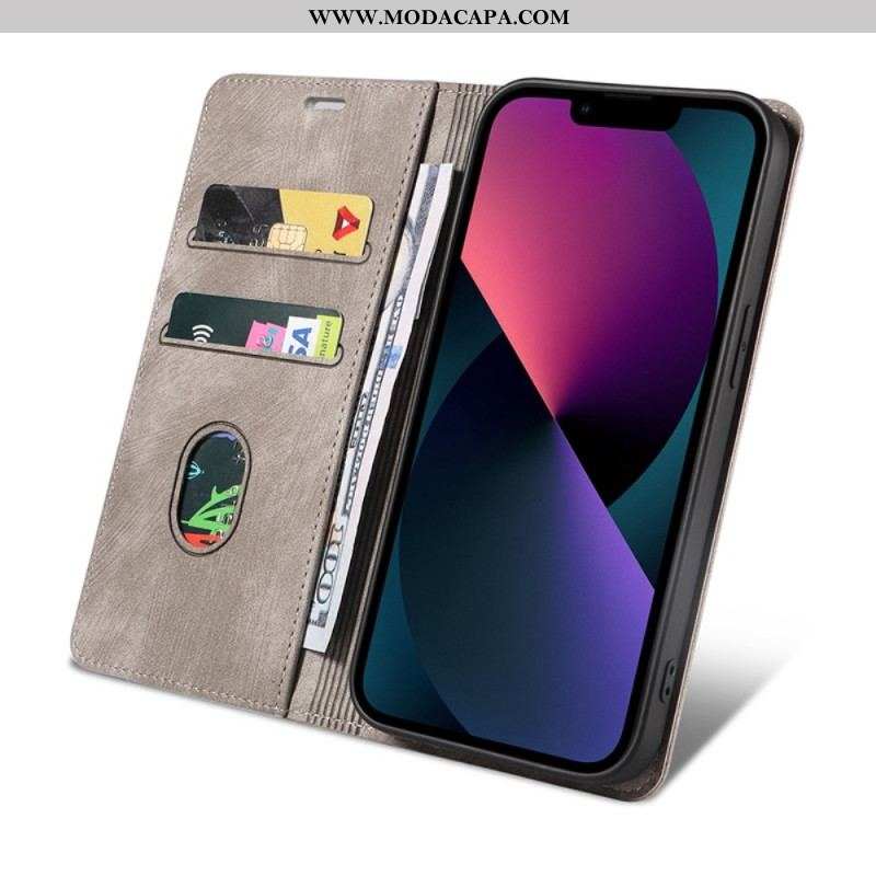 Capa De Celular Para iPhone 14 Plus Flip Couro Sintético Colorido