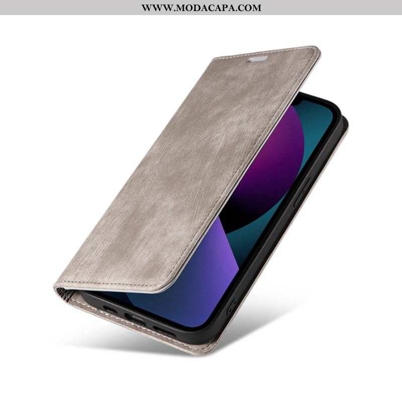 Capa De Celular Para iPhone 14 Plus Flip Couro Sintético Colorido