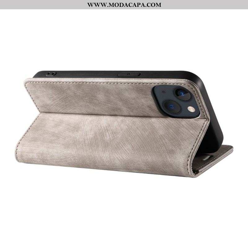 Capa De Celular Para iPhone 14 Plus Flip Couro Sintético Colorido