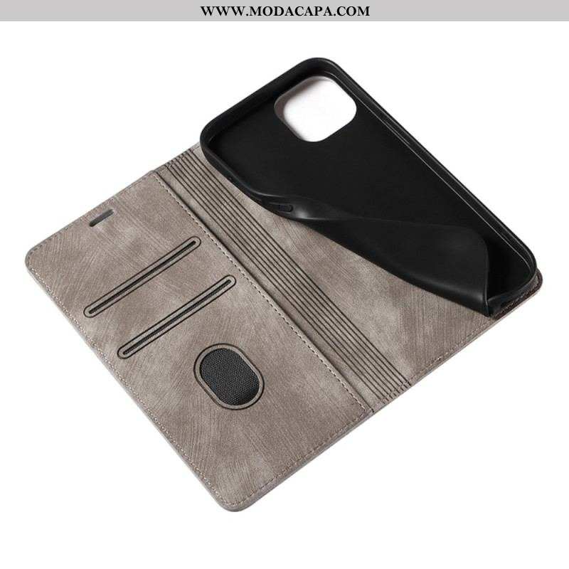 Capa De Celular Para iPhone 14 Plus Flip Couro Sintético Colorido