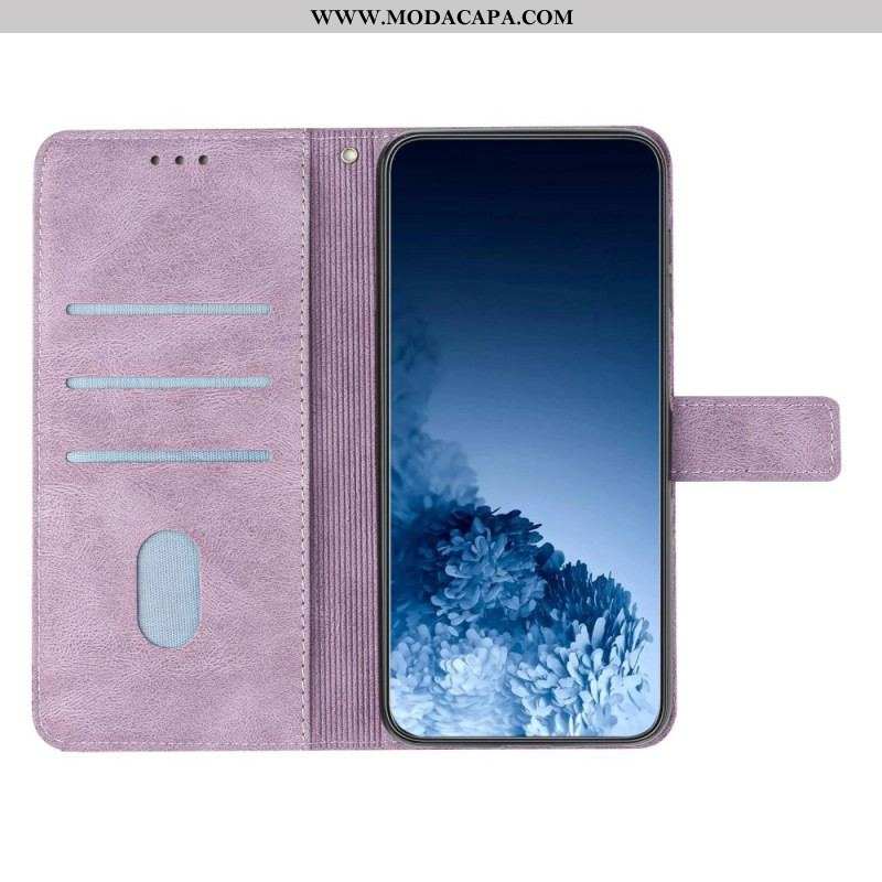 Capa Flip Para iPhone 14 Plus Mandala Com Cordão