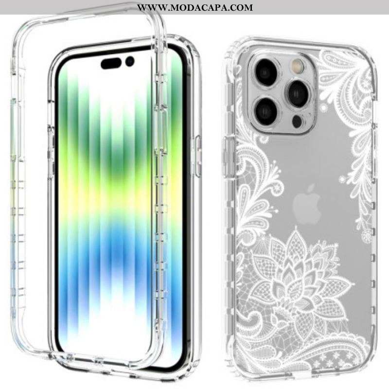 Capa Para iPhone 14 Pro Max Renda Reforçada