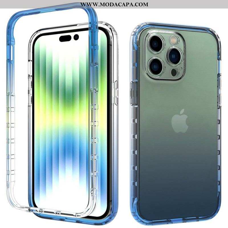 Capa Para iPhone 14 Pro Max Cor Gradiente