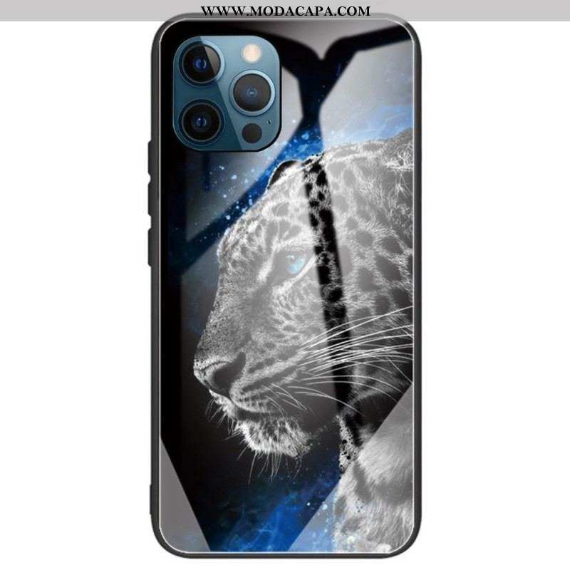 Capa De Celular Para iPhone 14 Pro Max Vidro Temperado Tigre