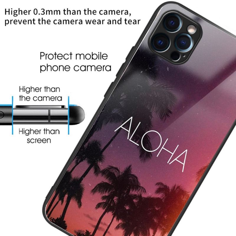 Capa Para iPhone 14 Pro Max Vidro Temperado Aloha