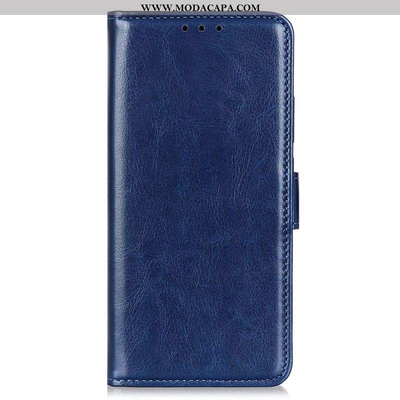 Capa Folio Para iPhone 14 Pro Max Couro Envernizado Falso