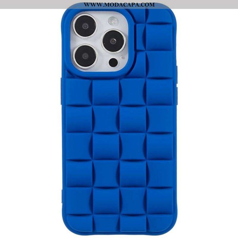 Capa Para iPhone 14 Pro Estilo Acolchoado