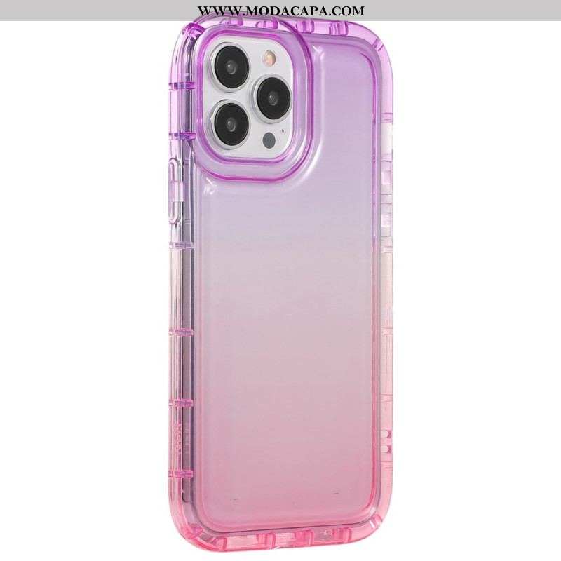 Capa Para iPhone 14 Pro Cor Gradiente Aprimorada