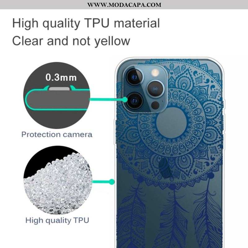 Capa Para iPhone 14 Pro Apanhador De Sonhos Transparente