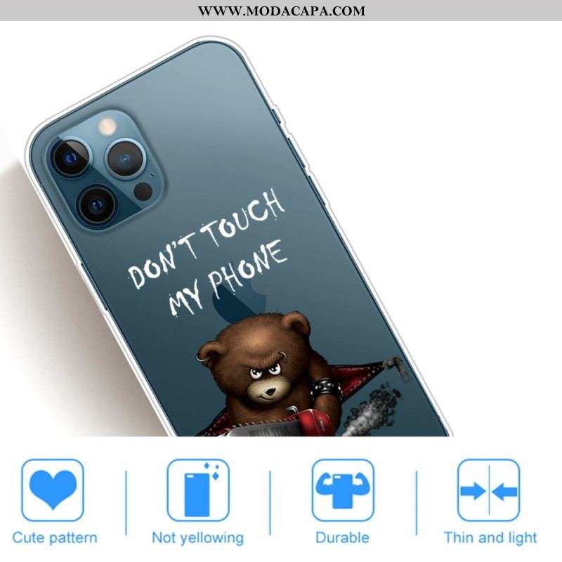 Capa Para iPhone 14 Pro Urso Perigoso