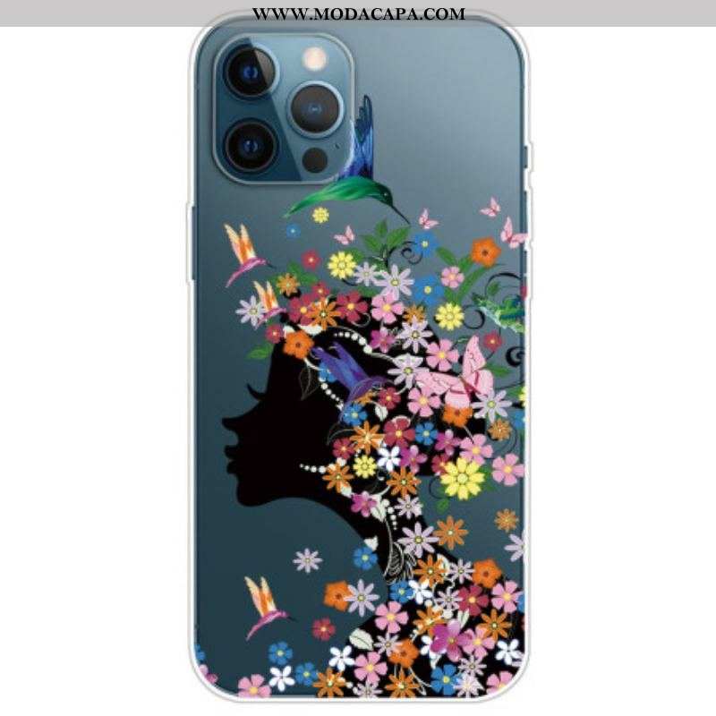 Capa Para iPhone 14 Pro Cabeça De Flor