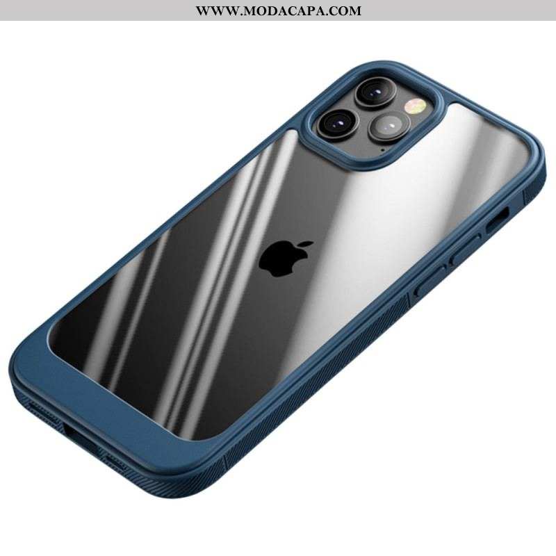 Capa Para iPhone 14 Pro Bordas Antiderrapantes Híbridas