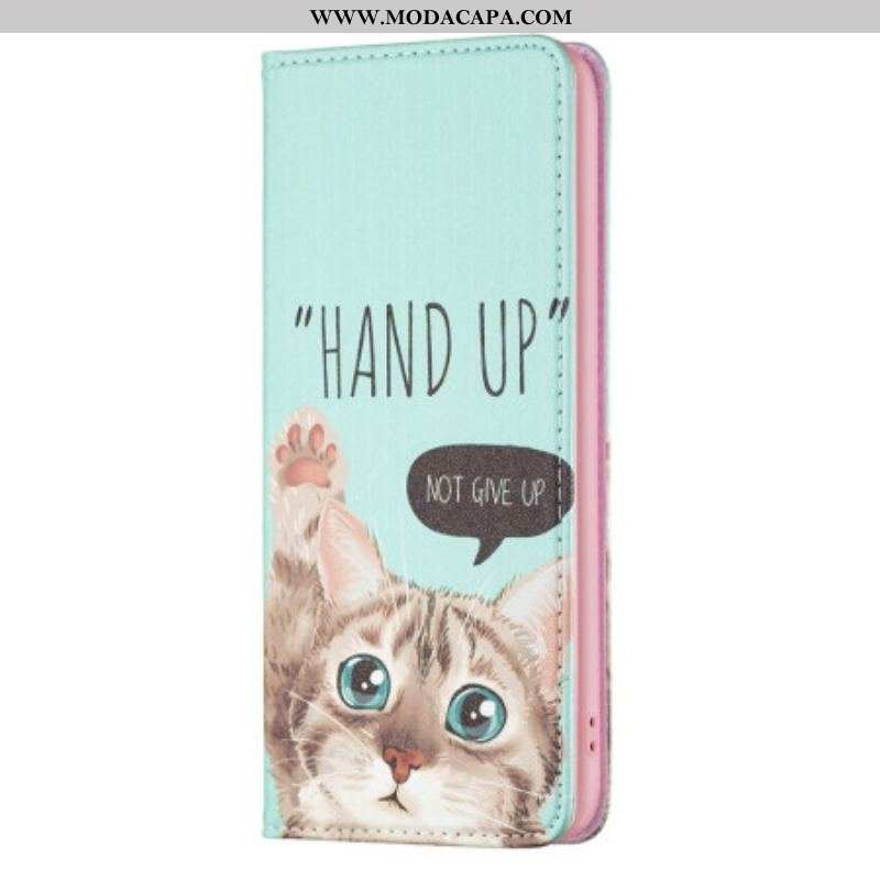 Capa De Celular Para iPhone 14 Pro Flip Hand-up