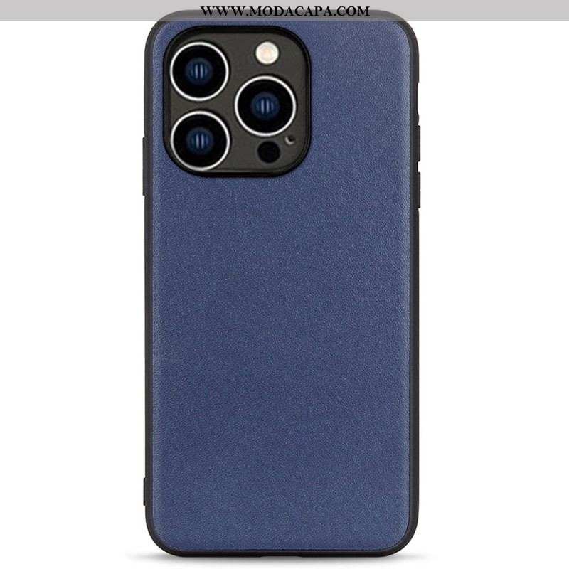 Capa De Celular Para iPhone 14 Pro Couro Genuíno