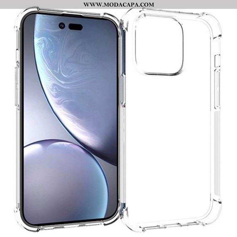 Capa Para iPhone 14 Pro Cantos Reforçados Sem Costura