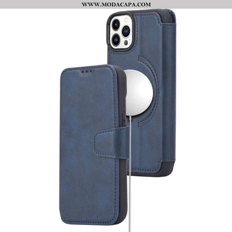 Capa Flip Para iPhone 14 Pro Compatível Com Magsafe