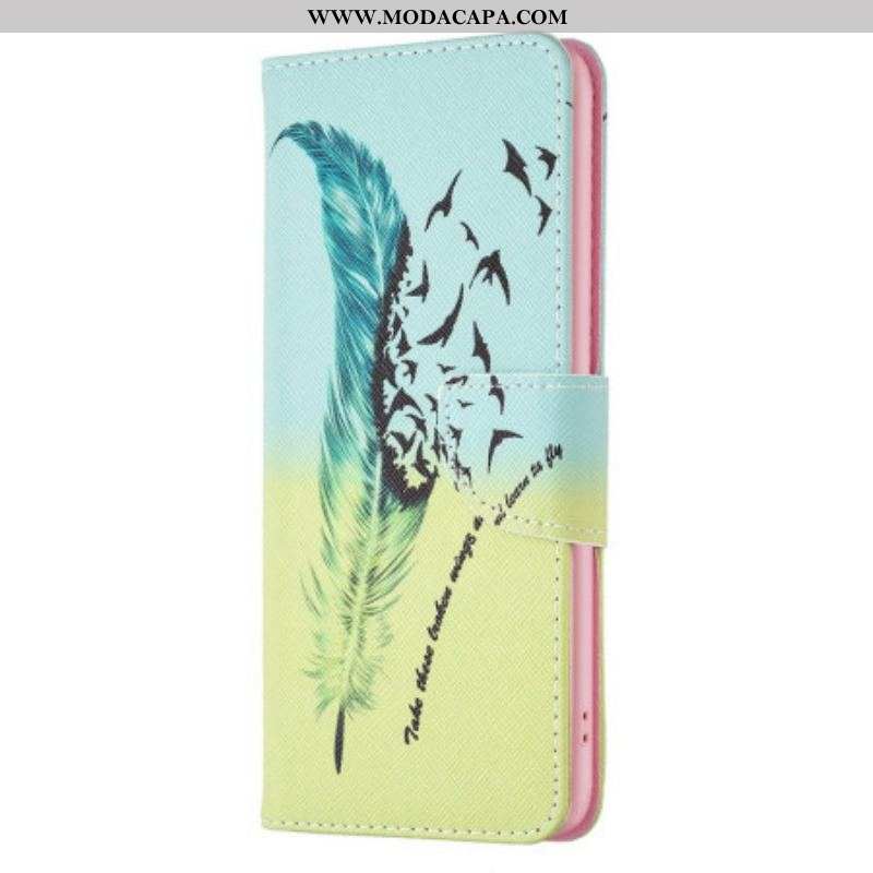 Capa Flip Para iPhone 14 Pro Pena