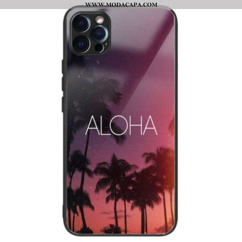 Capa Para iPhone 14 Pro Vidro Temperado Aloha