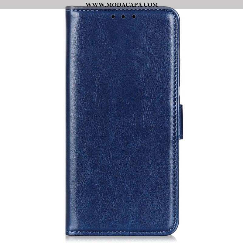 Capa Flip Para iPhone 14 Pro Couro Envernizado Falso