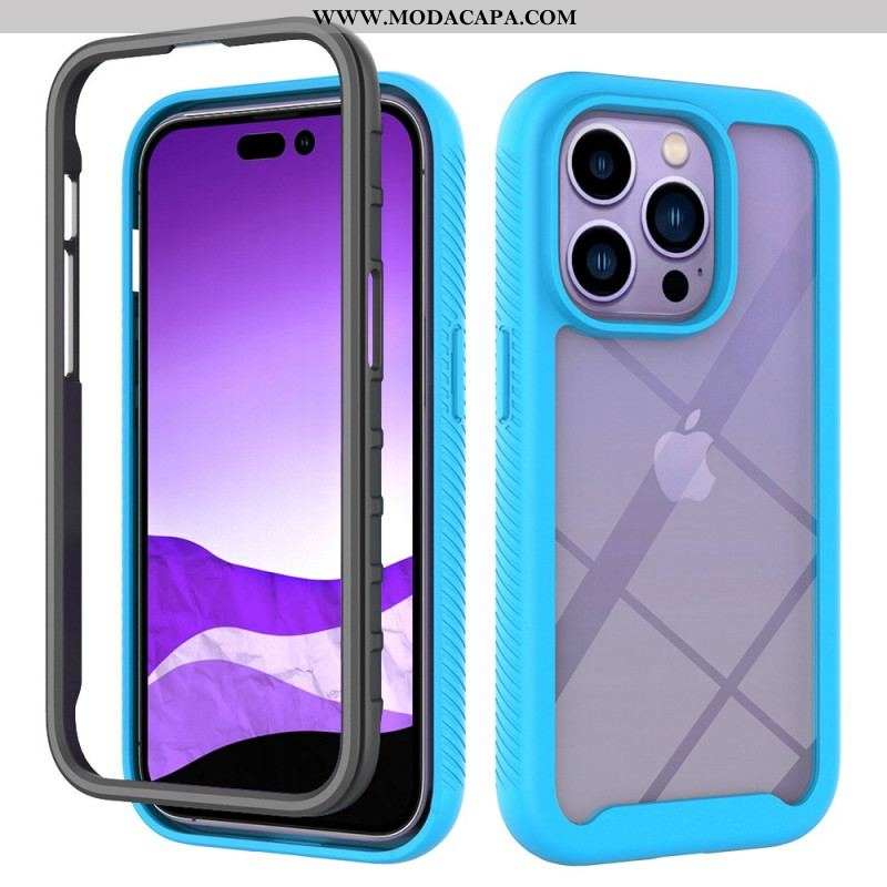 Capa Para iPhone 14 Pro Pára-choques De Estrutura Híbrida