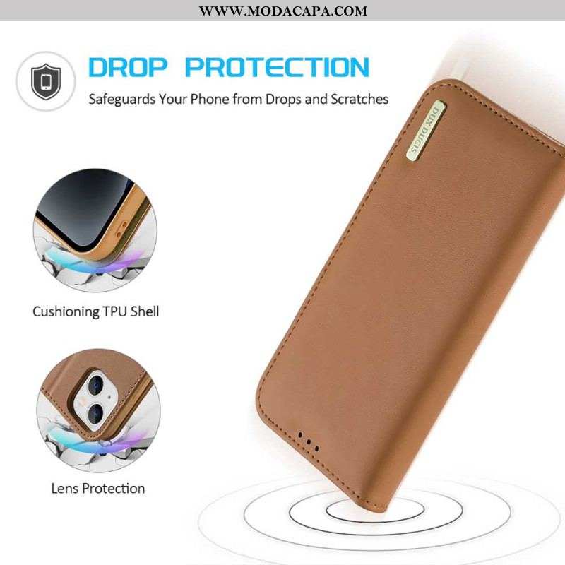 Capa De Celular Para iPhone 15 Plus Flip Série Hivo Dux Ducis