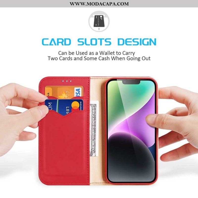 Capa De Celular Para iPhone 15 Plus Flip Série Hivo Dux Ducis