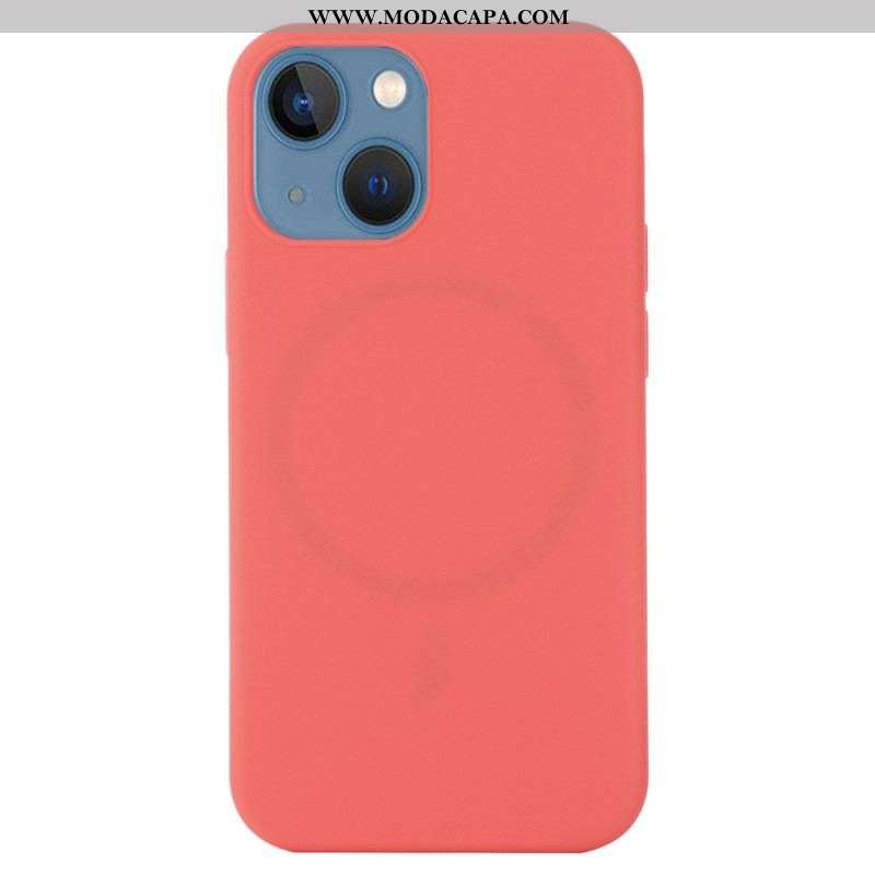 Capa Para iPhone 15 Plus Silicone Compatível Com Magsafe