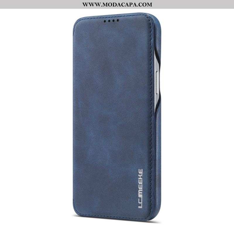 Capa De Celular Para iPhone 15 Plus Flip Imitação De Couro Lc.imeeke