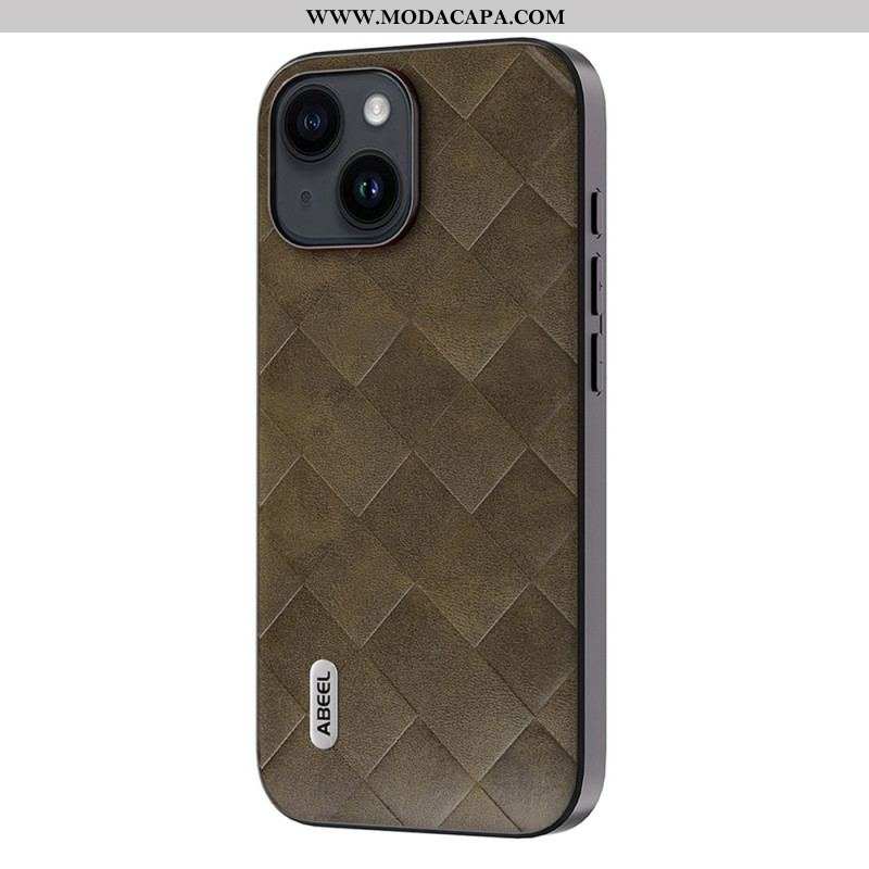 Capa Para iPhone 15 Plus Estilo Tecido Abeel