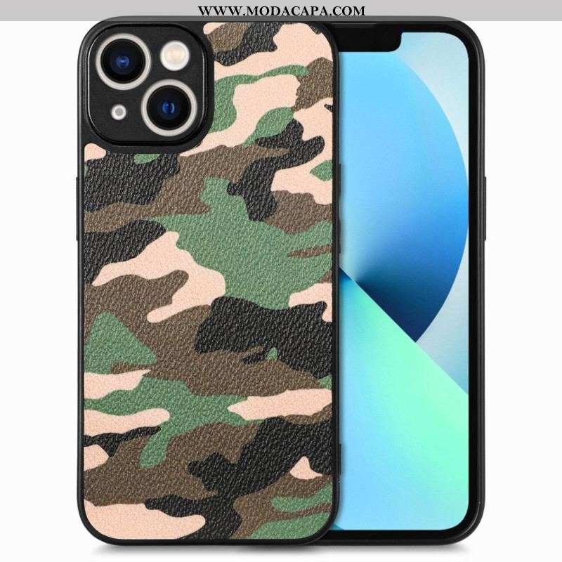 Capa Para iPhone 15 Plus Camuflagem