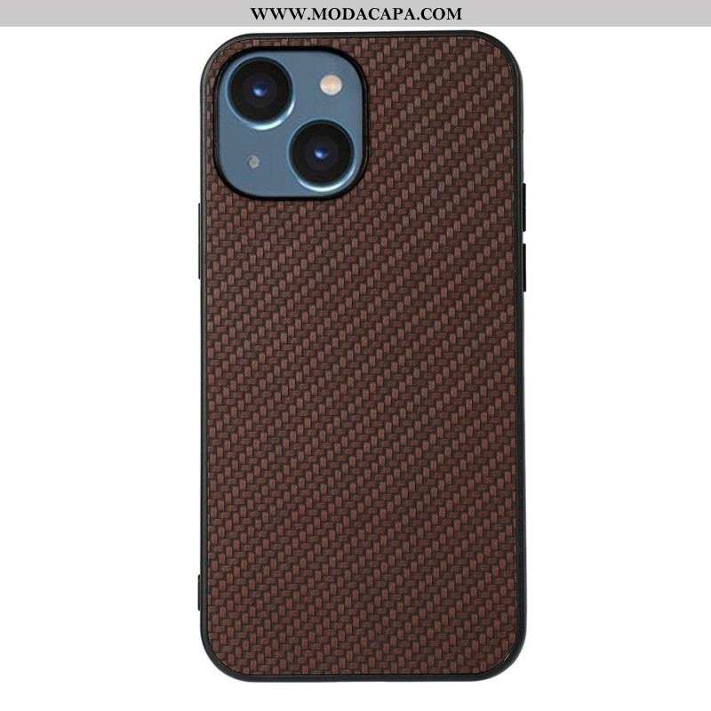 Capa Para iPhone 15 Plus Fibra De Carbono