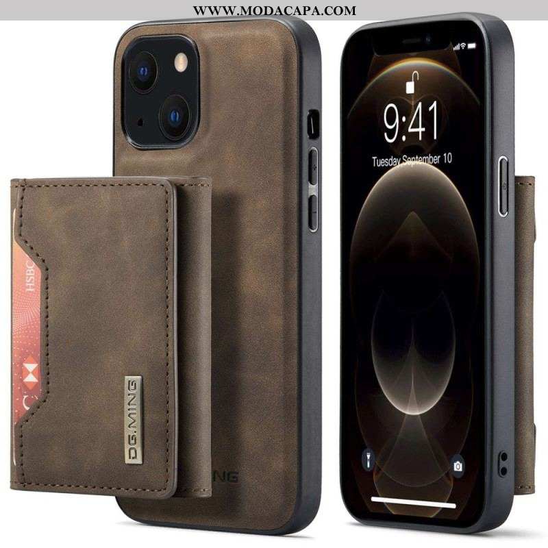 Capa De Celular Para iPhone 15 Plus Porta-cartões Destacável Dg.ming