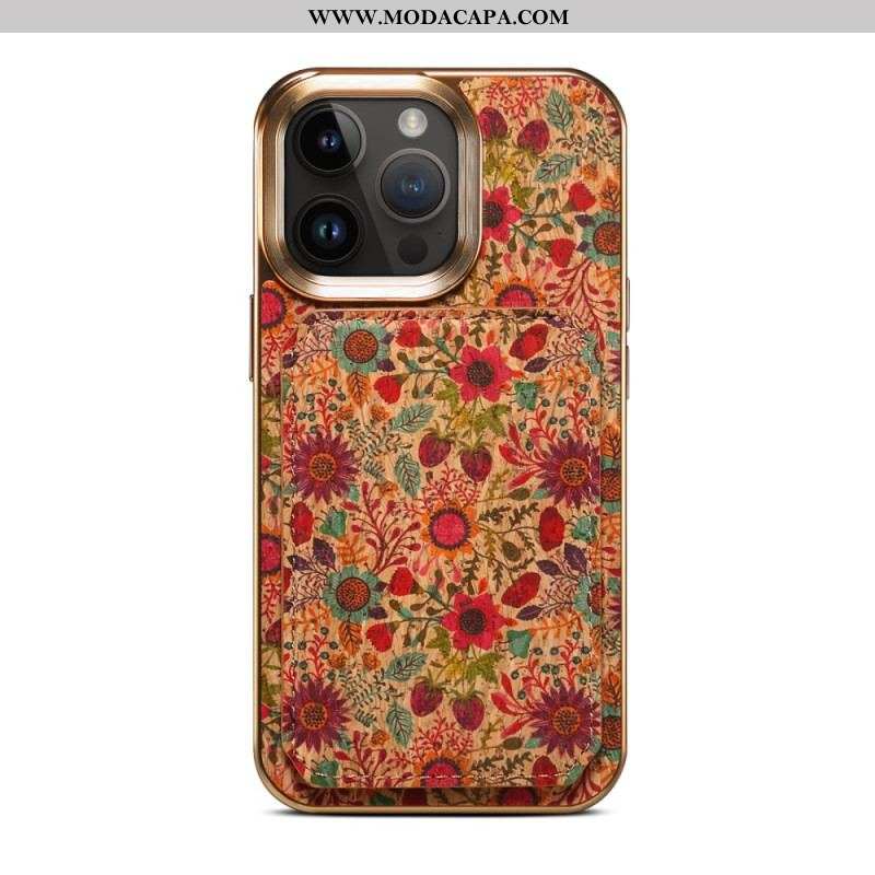 Capa De Celular Para iPhone 15 Pro Max Porta-cartões Vintage