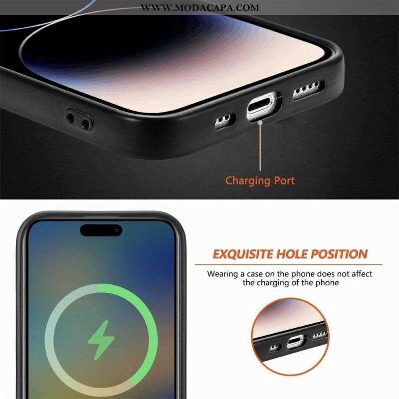 Capa Para iPhone 15 Pro Max Compatível Com Magsafe Flashy