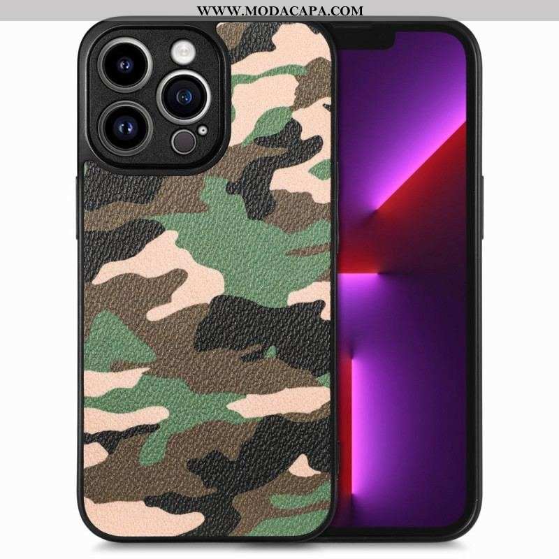 Capa Para iPhone 15 Pro Max Camuflagem Militar