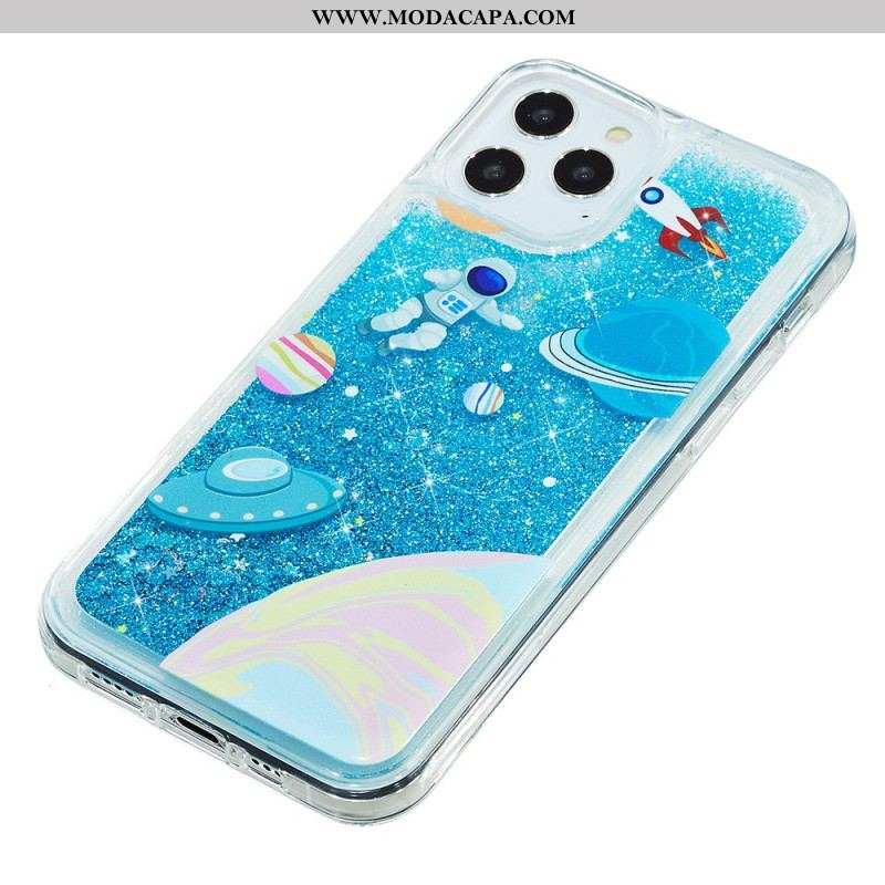 Capa De Celular Para iPhone 15 Pro Brilho Espacial