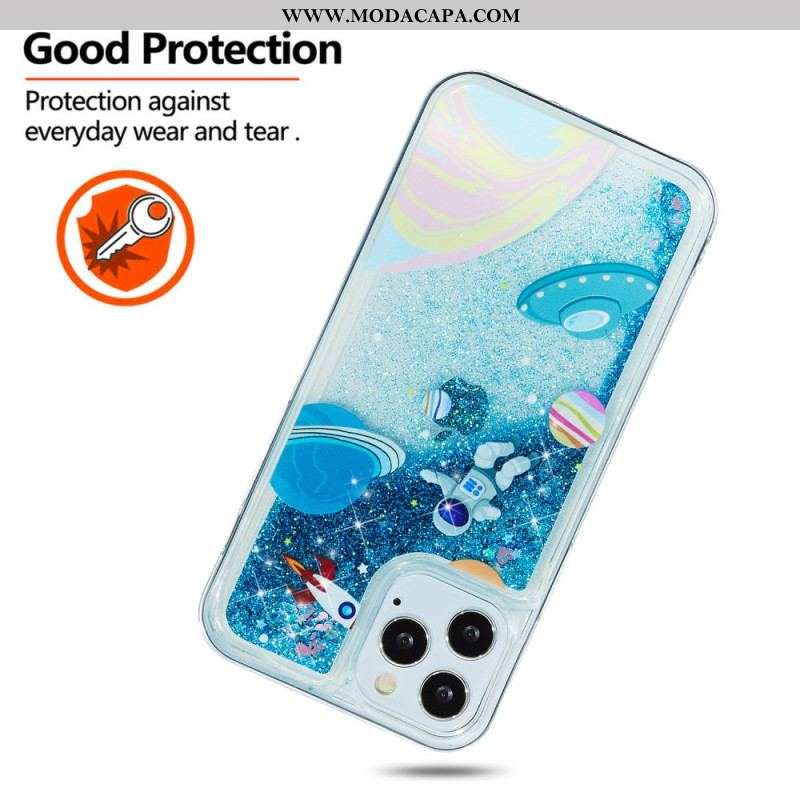 Capa De Celular Para iPhone 15 Pro Brilho Espacial