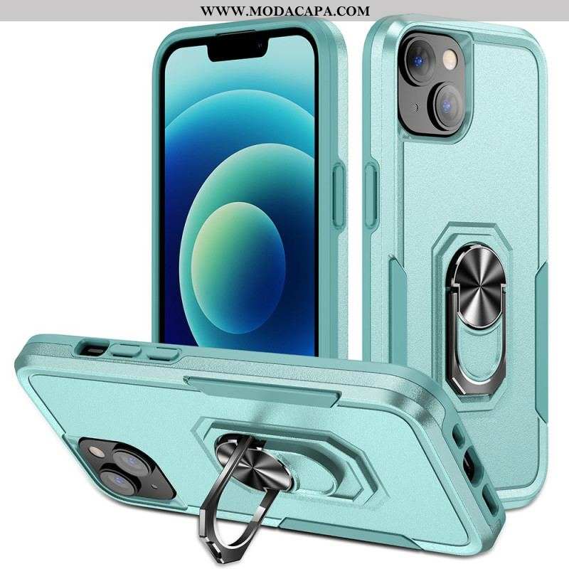 Capa De Celular Para iPhone 15 Porta-anel Estiloso